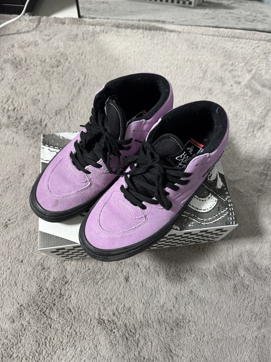 (270) 반스 X 위너스 스케이트 하프캡 라벤더 포그 블랙 상품이미지2