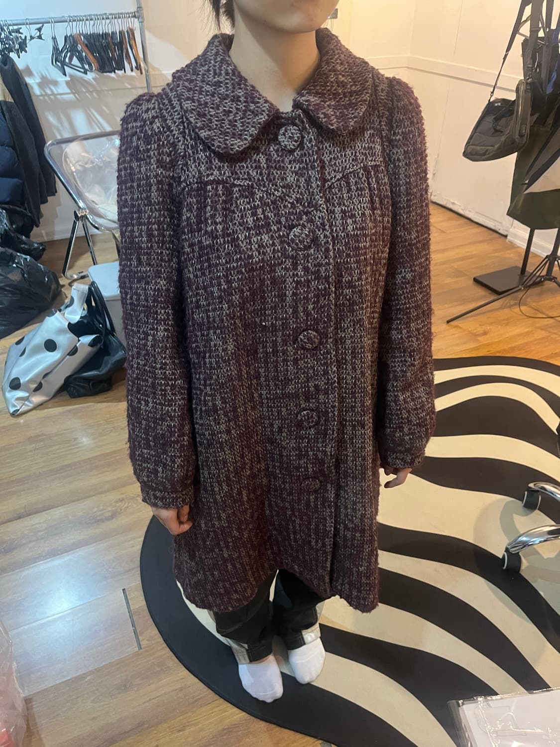 Tsumori Chisato 울  혼방 코트 상품이미지8