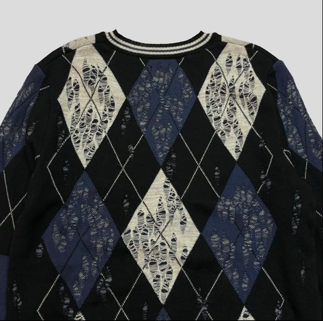 MIHARAYASUHIRO damage processed argyle 상품이미지4
