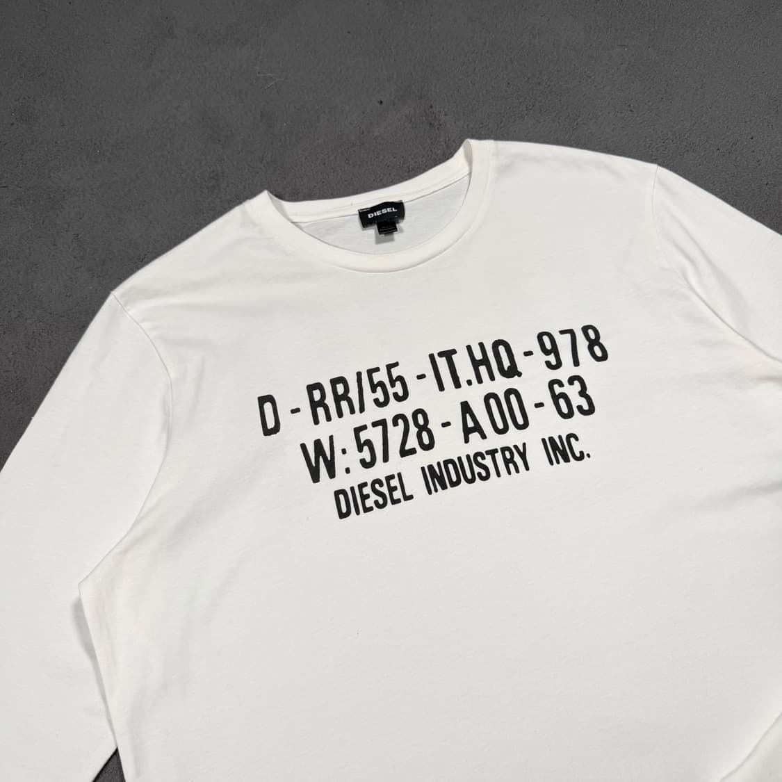 Diesel 디젤 프린팅 화이트 롱슬리브 상품이미지2
