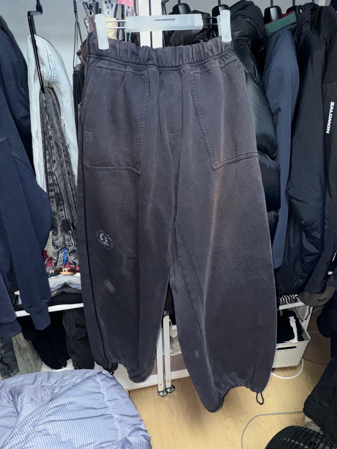 폴리테루 퍼티그 스웨트 팬츠 다크 퍼플 2사이즈 상품이미지1