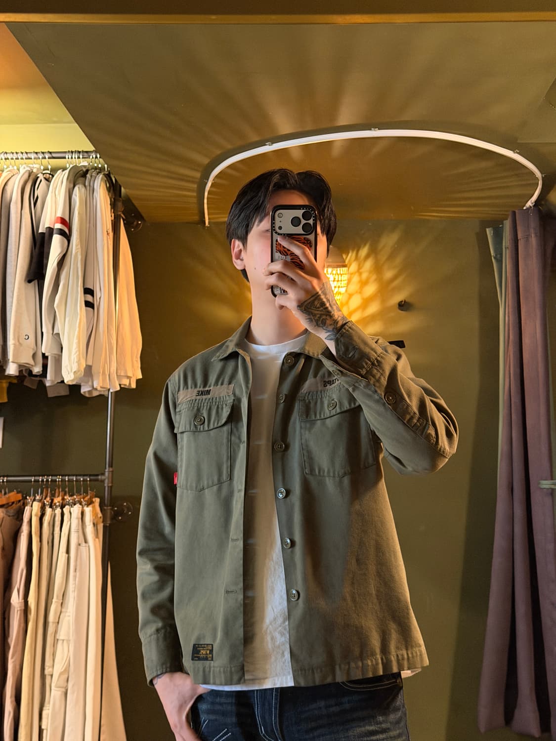 WTAPS 더블탭스 워크셔츠 올리브  상품이미지1