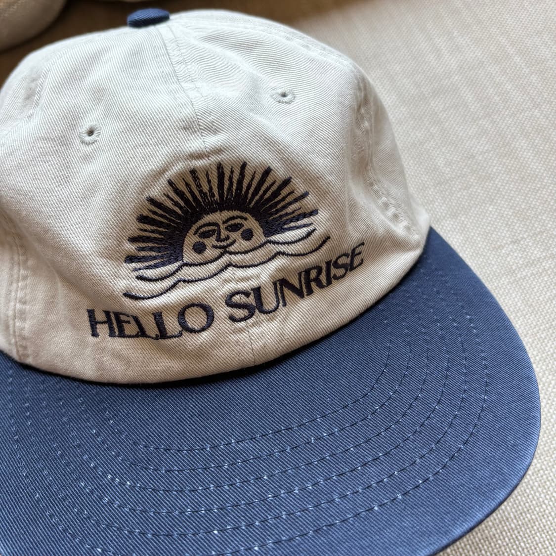 헬로선라이즈 볼캡 아이보리/네이비 상품이미지3