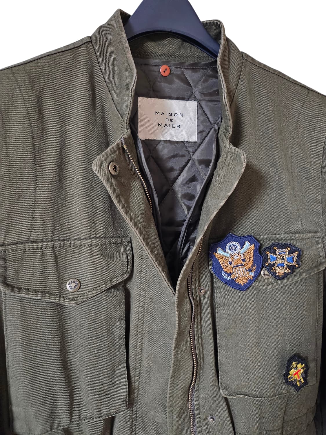 메종드메이어 카키 밀리터리 야상자켓 55 미착용 상품이미지4