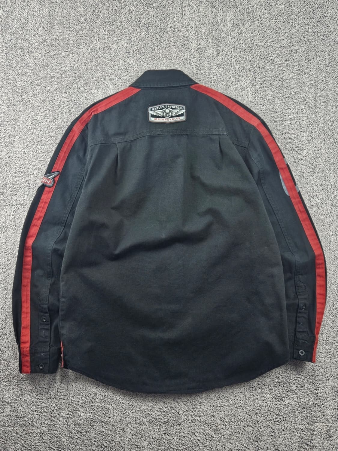 할리데이비슨 V-TWIN 모터사이클 바이커 셔츠 ( L ) / 11590 상품이미지5