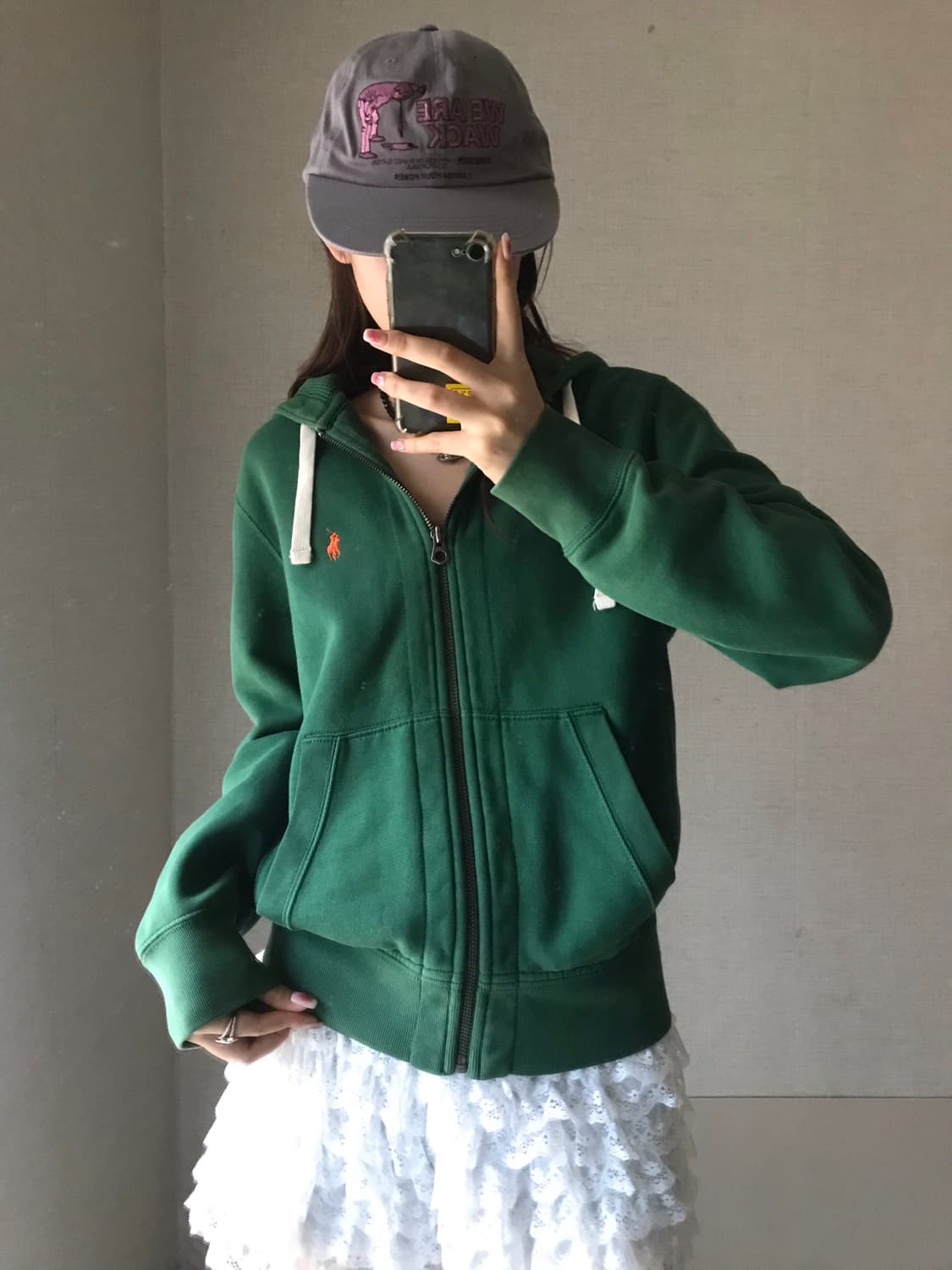폴로 그린 후드집업 상품이미지4
