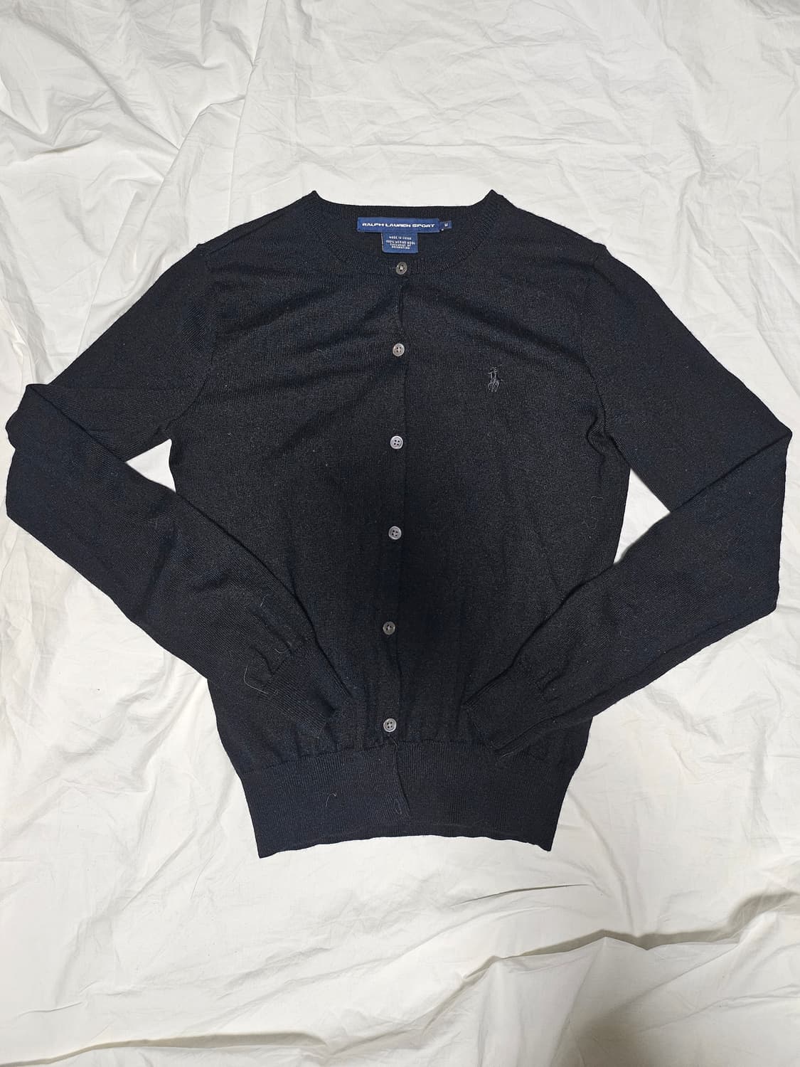 폴로랄프로렌 핀터깔 딱붙핏 라운드넥 가디건 M 상품이미지1