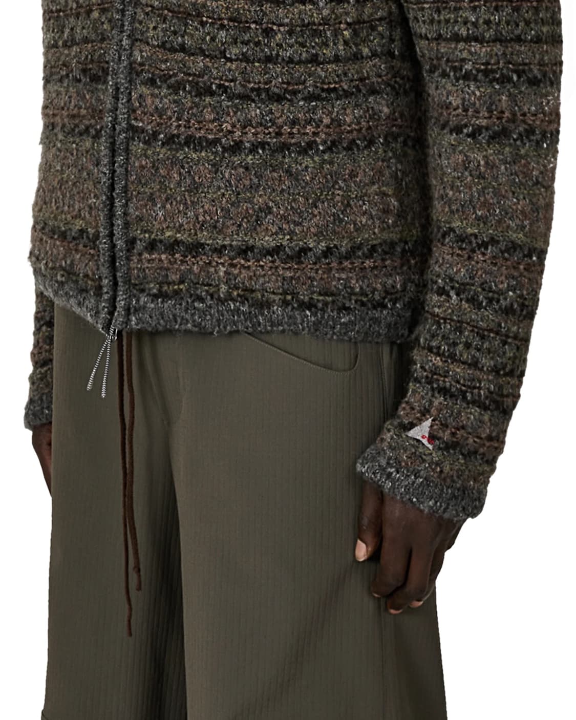 [L,XL]로아 하이킹 25fw 펠티드 니트 후드 집업 상품이미지6