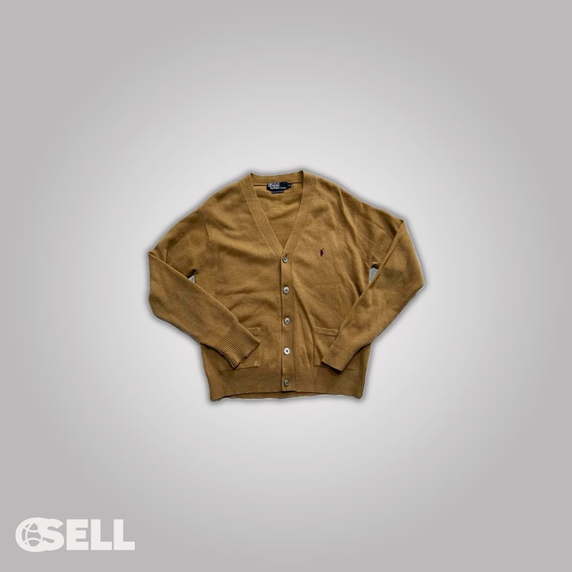 폴로 브라운 가디건 상품이미지1