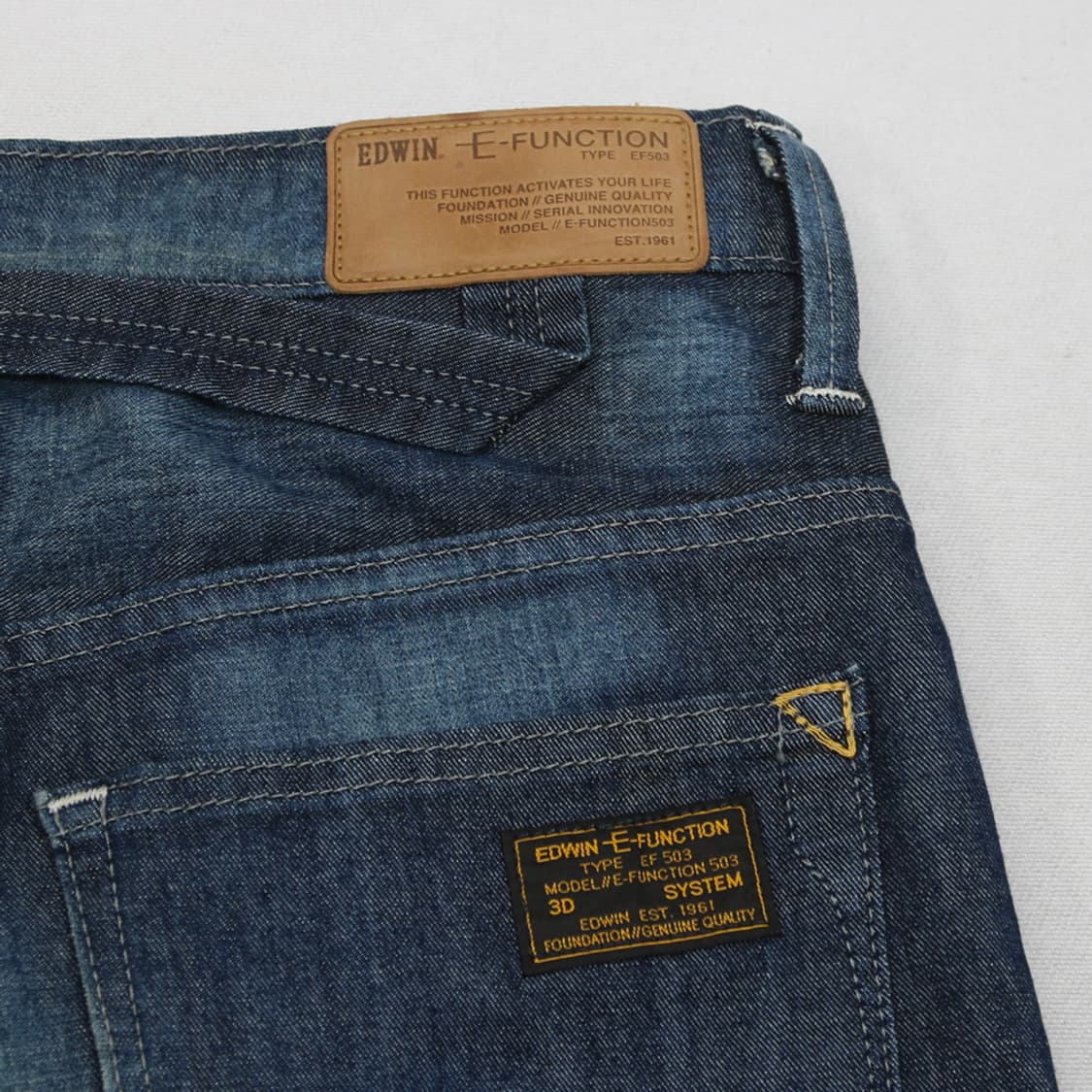 (착용컷) EDWIN E-FUNCTION 데님 팬츠 (남성용 31.5) 상품이미지9