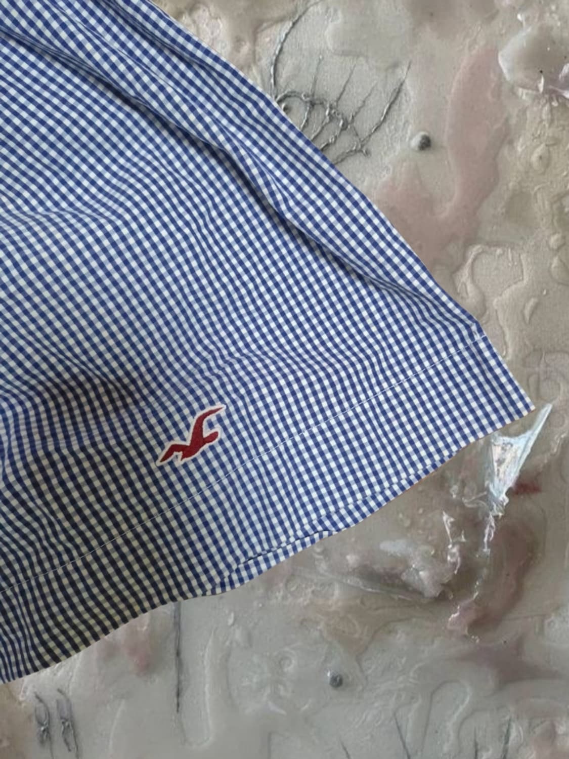 미국 빈티지 홀리스터 갸루 블루 깅엄 체크 원피스 탑 핀터레스트 핀터깔 상품이미지3