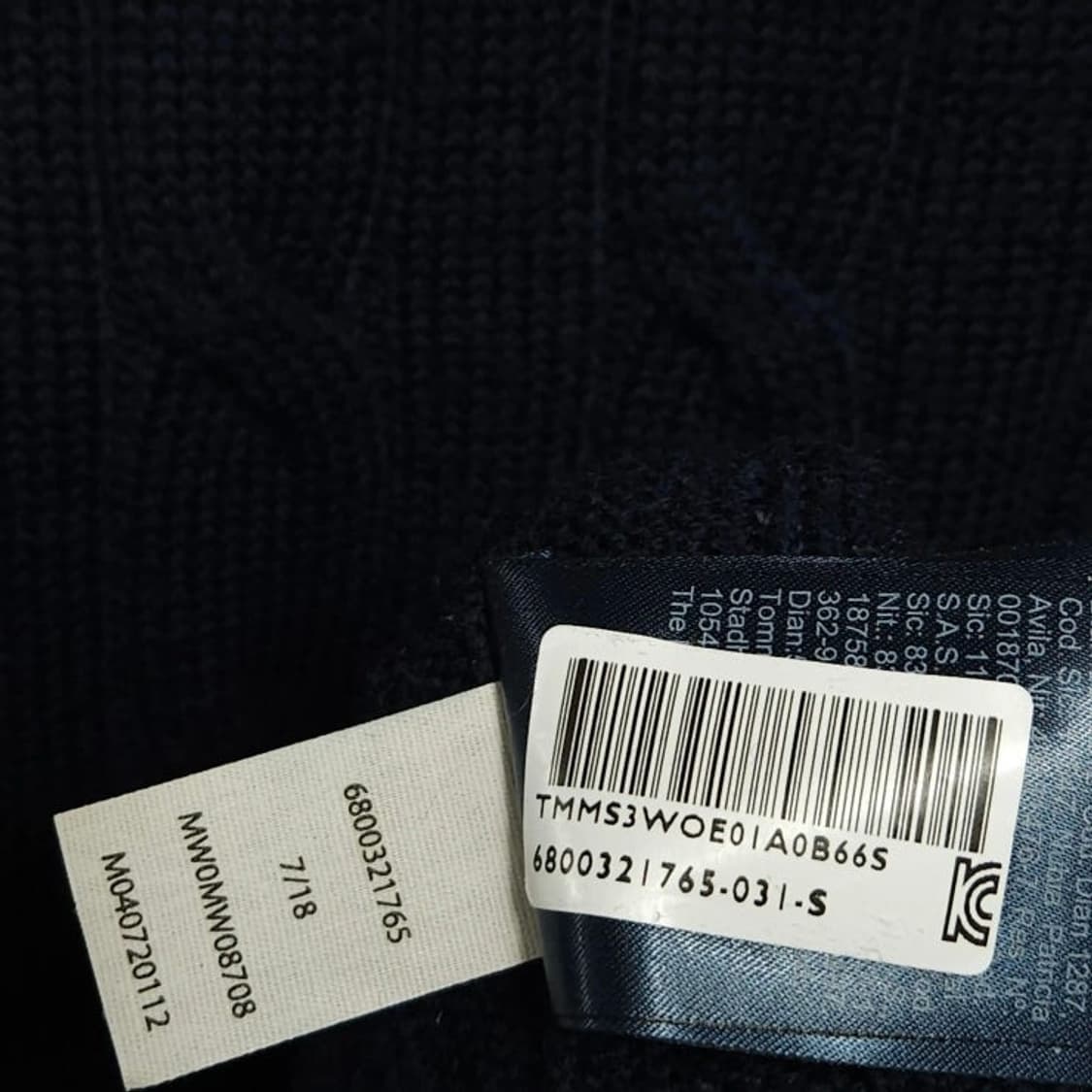 95)Tommy 타미 힐피거 케이블 꽈배기 니트 네이비 상품이미지5