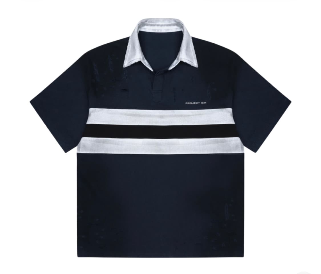[1] PROJECT G/R 불리드 하프 폴로 네이비 상품이미지1