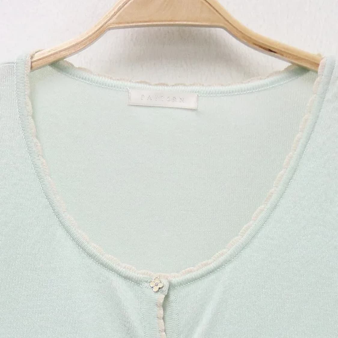 PATTERN 민트 컬러블럭 가디건 60748 상품이미지5