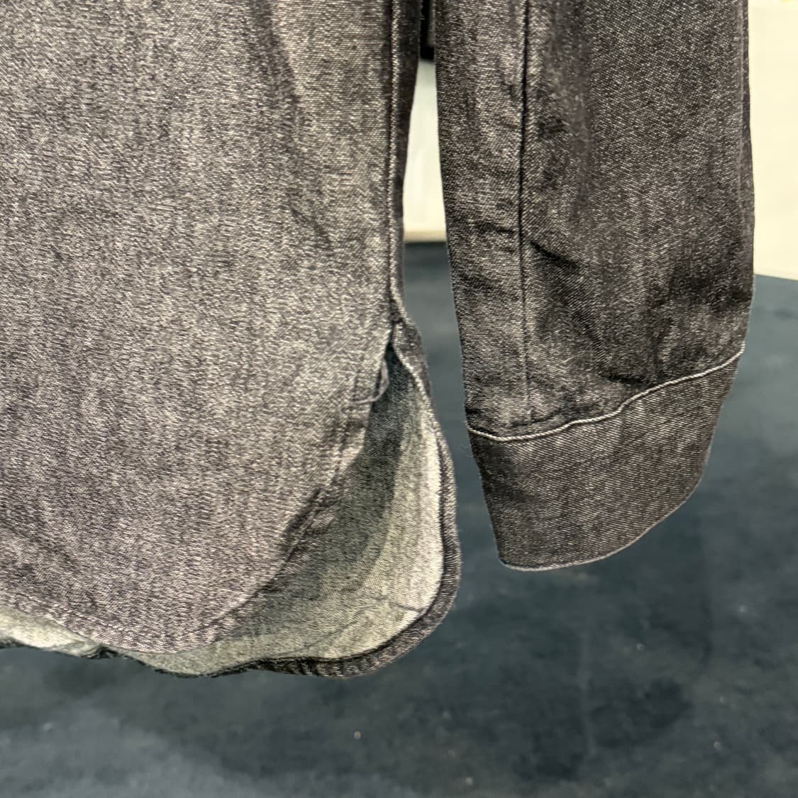 [M] 닐바렛 컬러블록 데님셔츠 상품이미지6