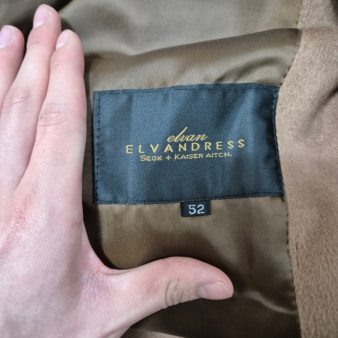 ELVANDRESS 엘반드레스 남성 싱글 체스터 코트 L(100) 상품이미지6