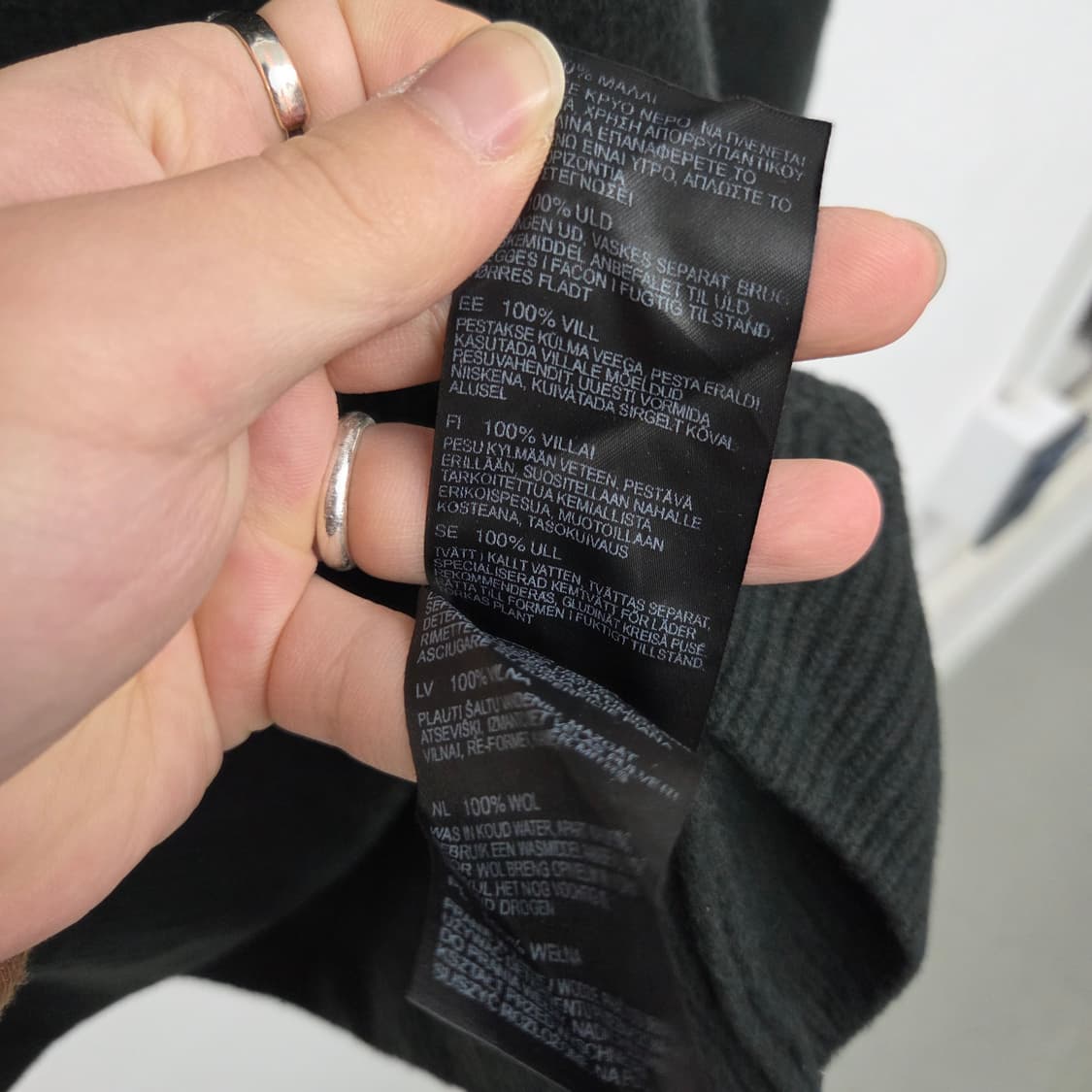 바버 블랙 케이블 니트 스웨터 남성 L 상품이미지5