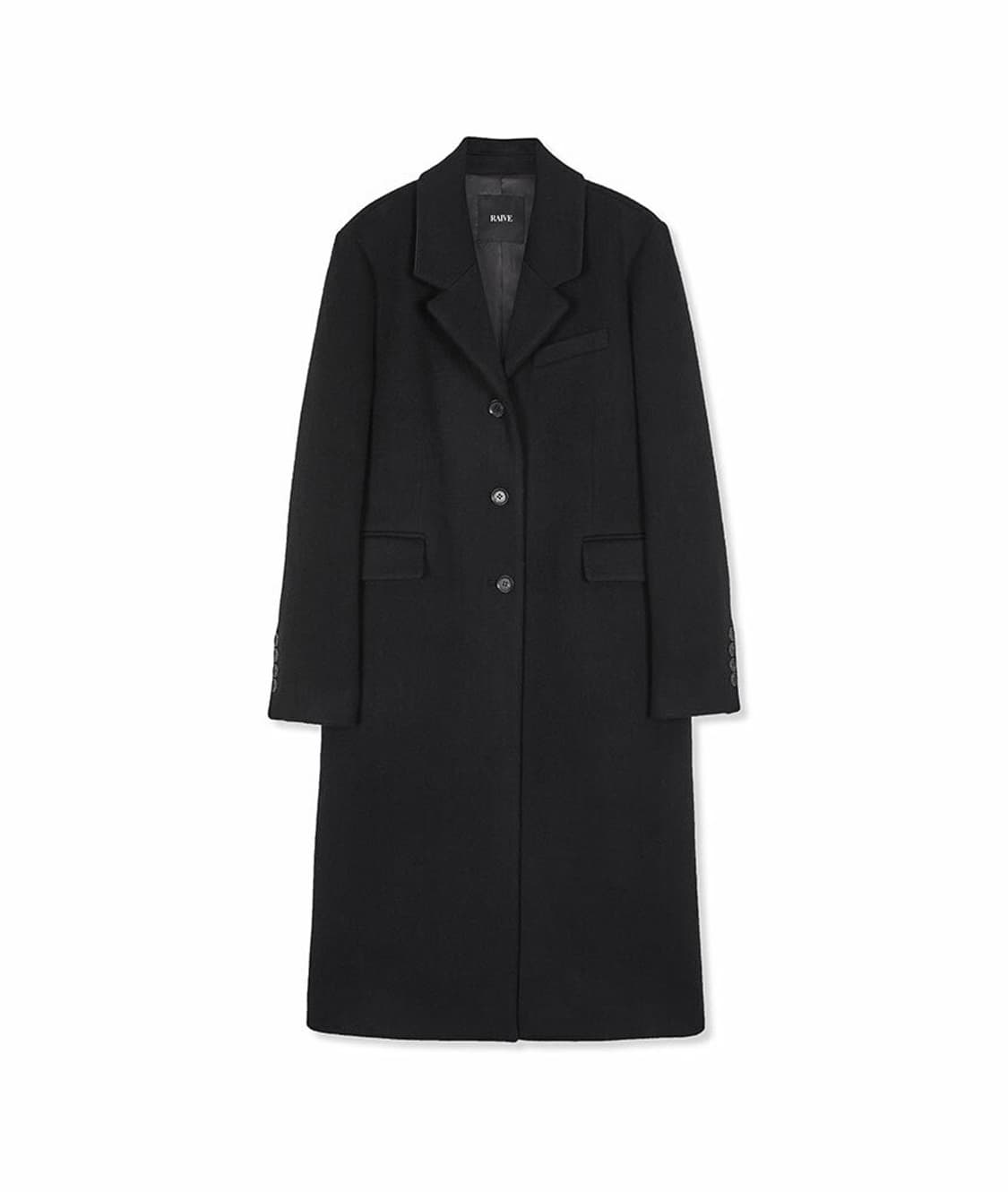 레이브 앙고라 싱글 울 코트 상품이미지2