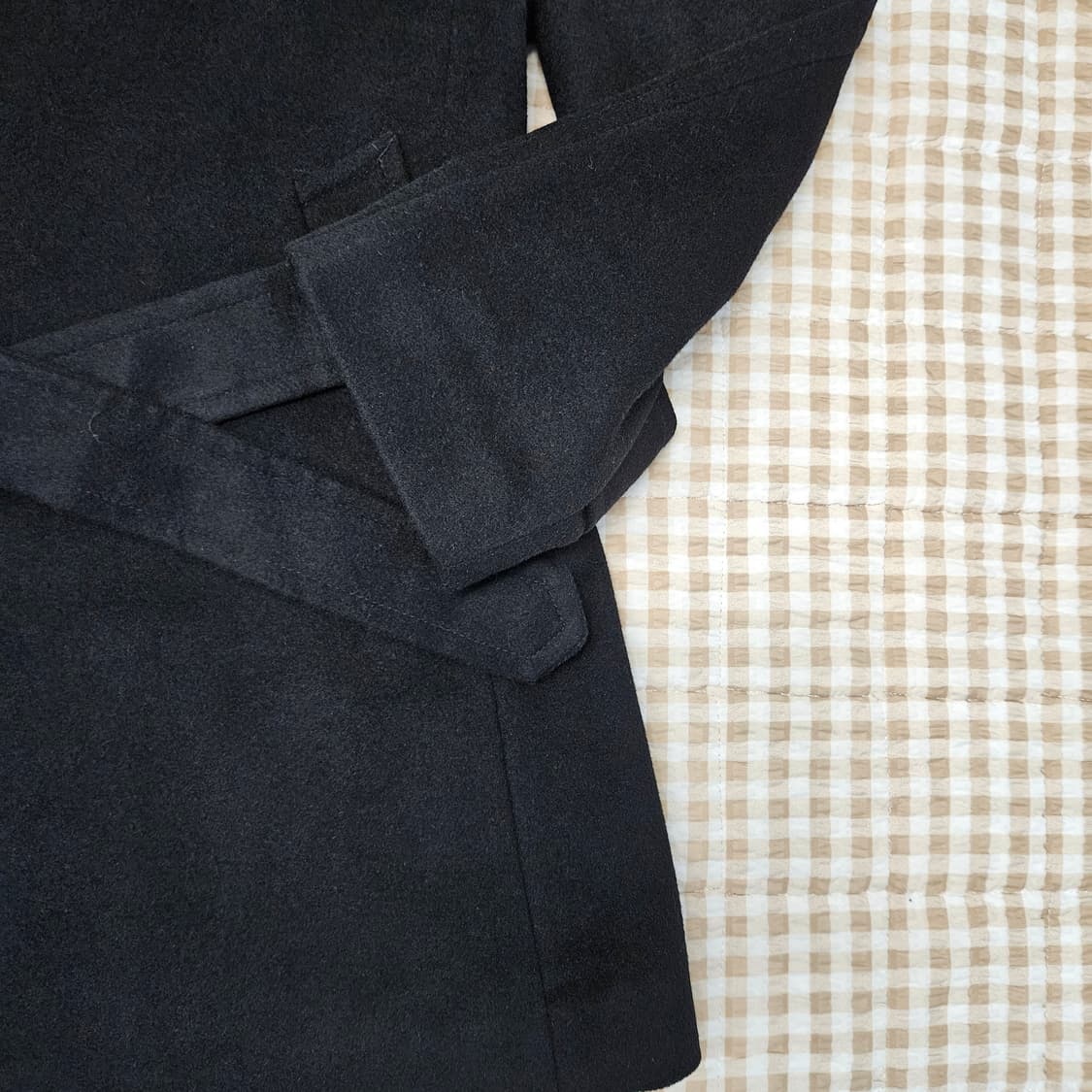 바쏘 울 캐시미어 하프코트 남자100 상품이미지4