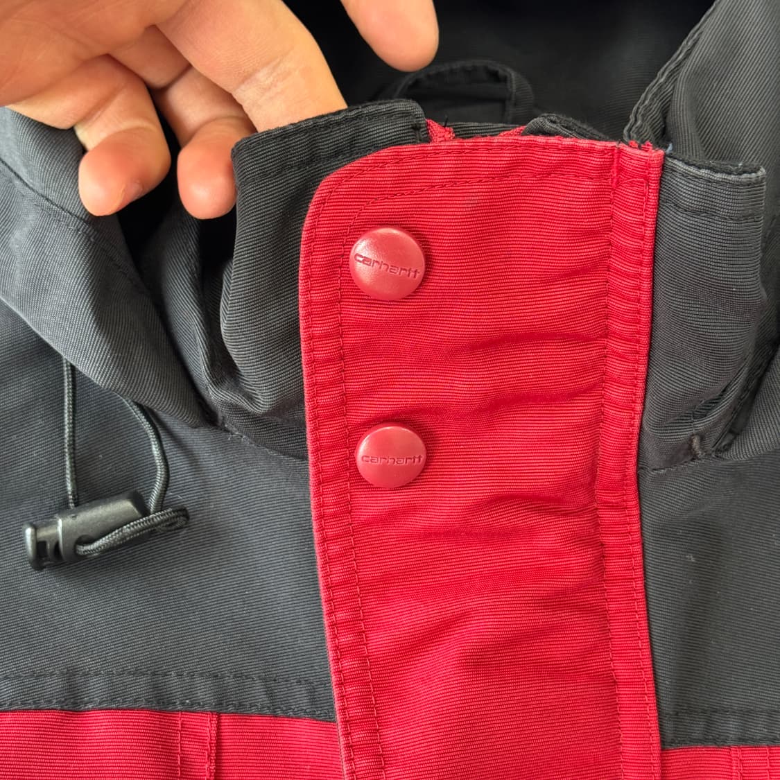 칼하트 90s 배색 크롭 후드 자켓 105 상품이미지4