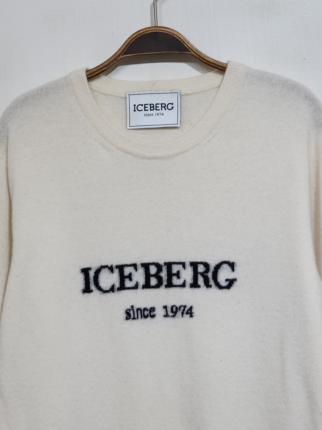 (XL) 아이스버그 니트 아이보리 울 캐시미어 스웨터 이태리판  상품이미지2