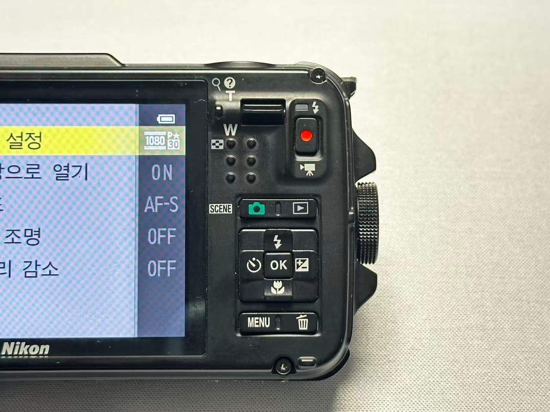 S급 니콘 쿨픽스 aw110 aw100 은색 빈티지 디카 상품이미지7