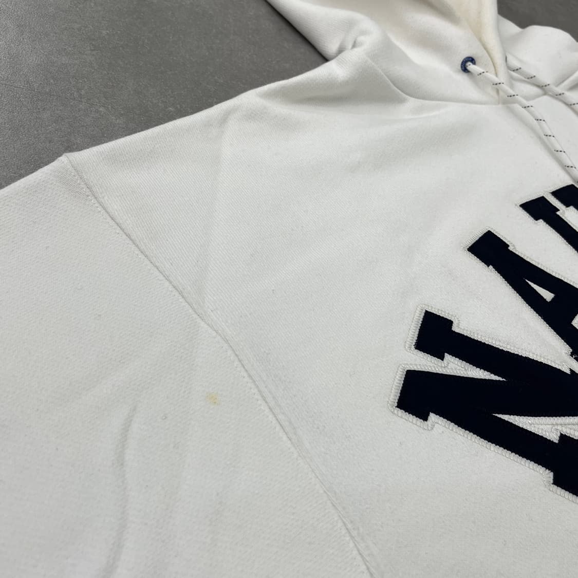 노티카 NAUTICA 아치형 로고 후드티 오버핏 화이트 상품이미지9