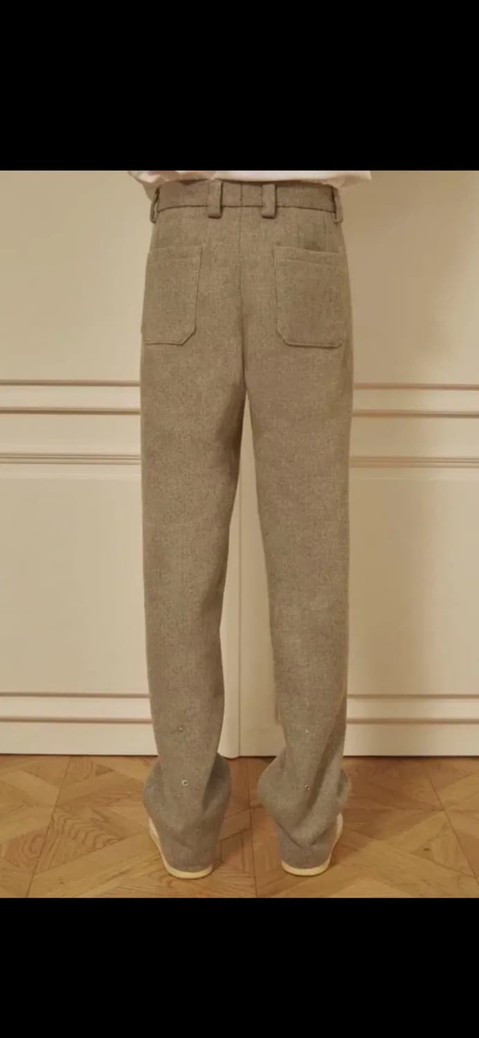 새상품 STU 스냅 울 슬랙스 L 상품이미지3