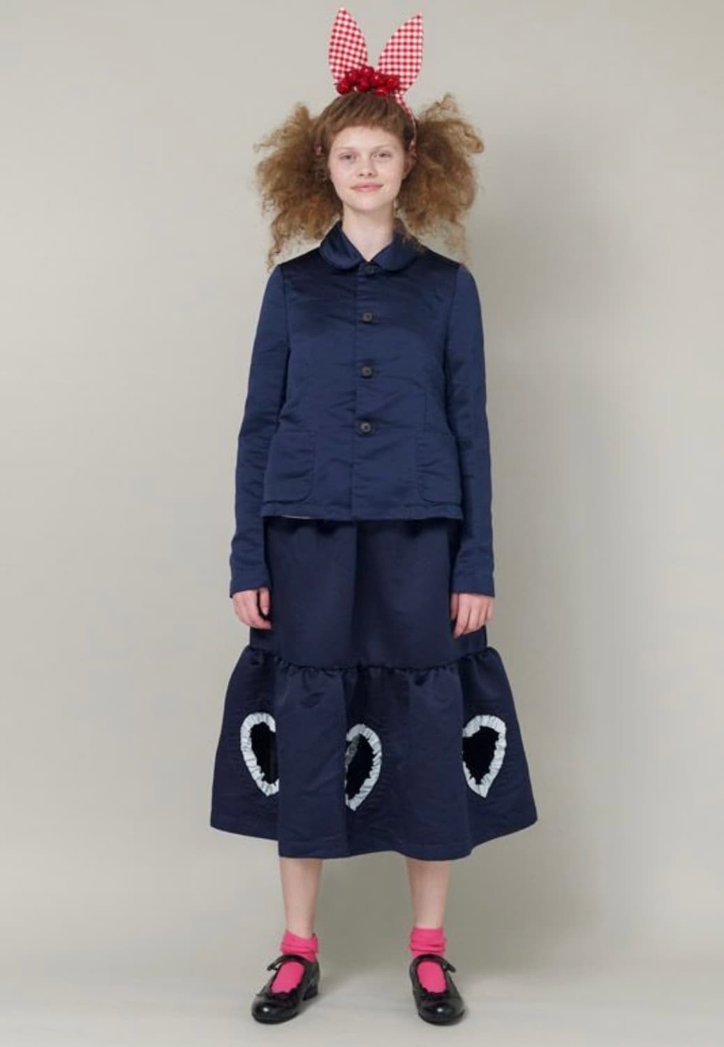 commedesgarcons girl 하트 자켓 스커트 상품이미지1