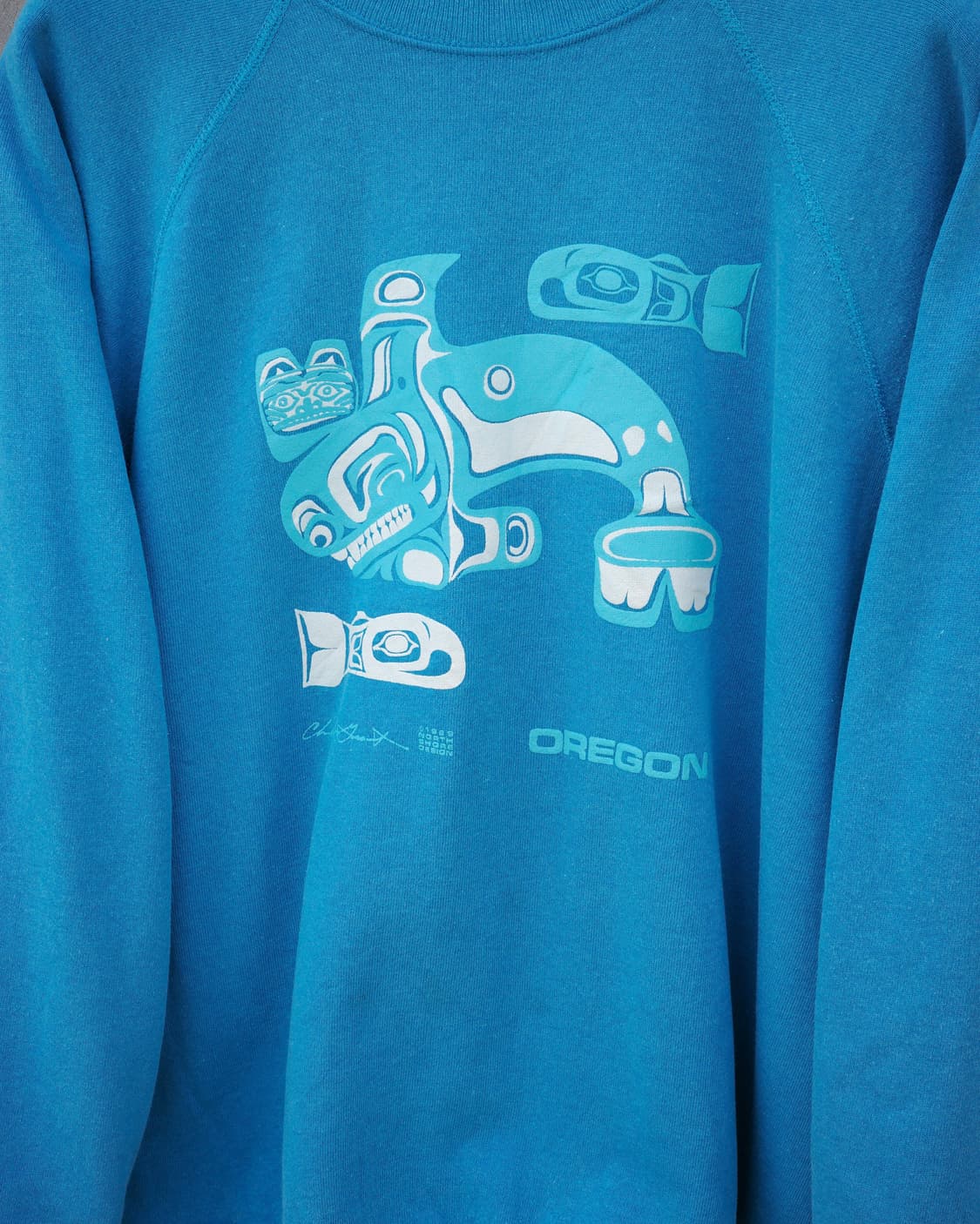 80s 노스웨스트 트래디셔널 폼라인 아트웍 스웻셔츠 상품이미지2