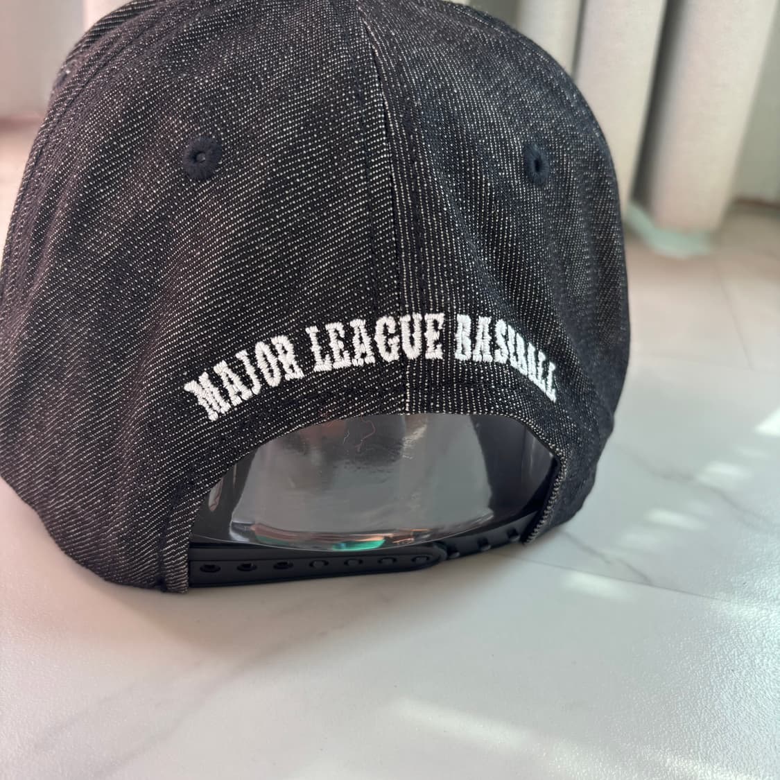 MLB 뉴욕양키스 스냅백 모자 블랙데님 카모 챙 상품이미지6