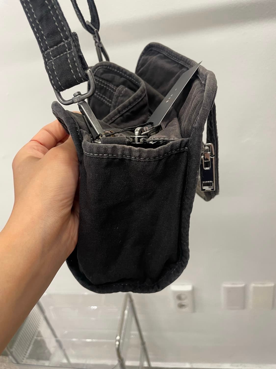 디젤 코튼 투웨이 크로스 토트백 상품이미지4