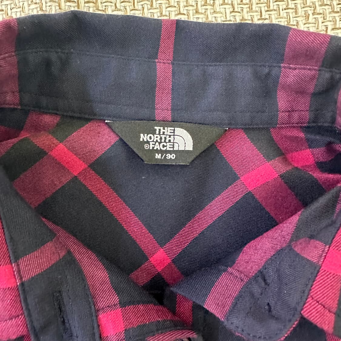 M 노스페이스 체크 패턴 긴팔 셔츠 0420D 상품이미지2