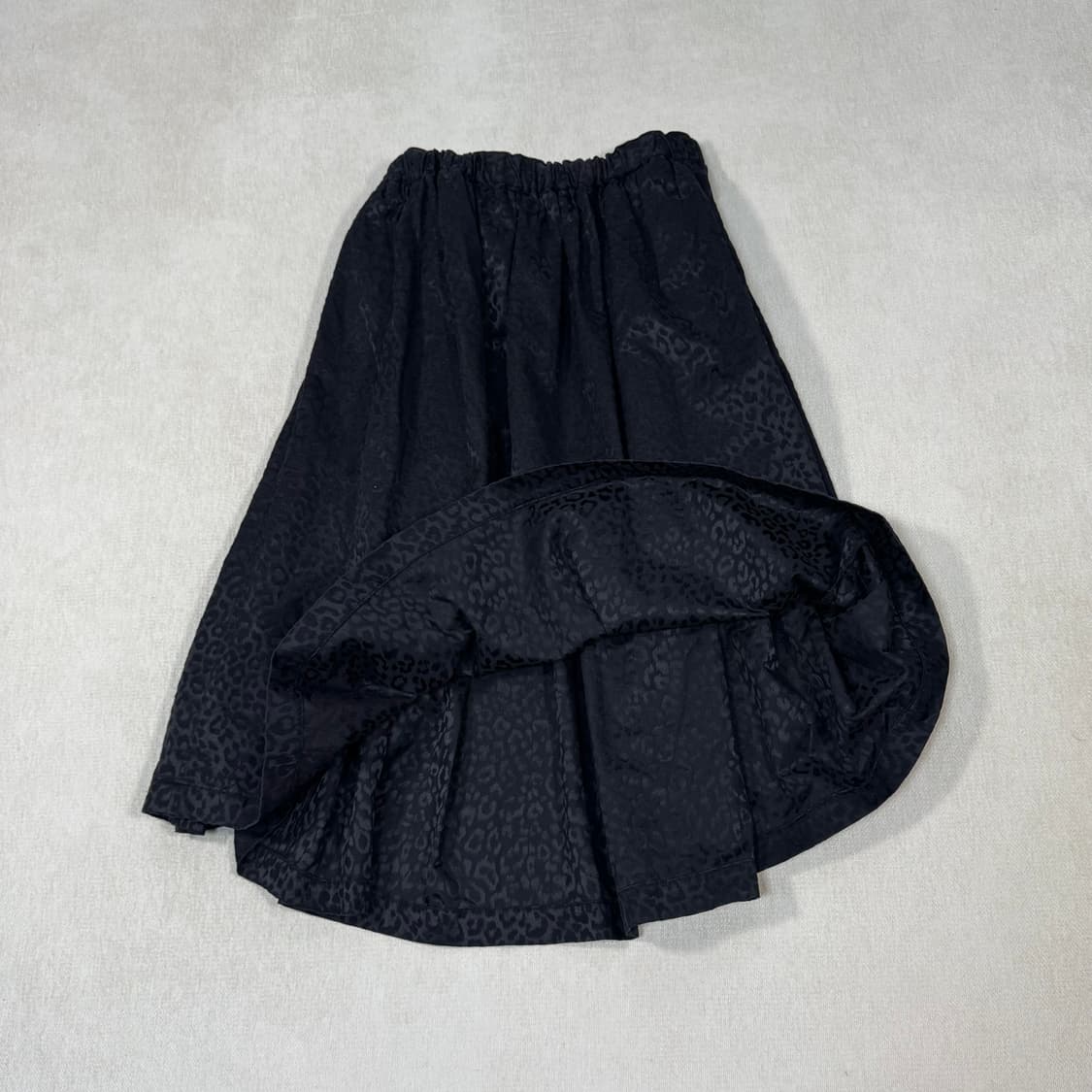 Leopard Print Black Skirt 상품이미지2