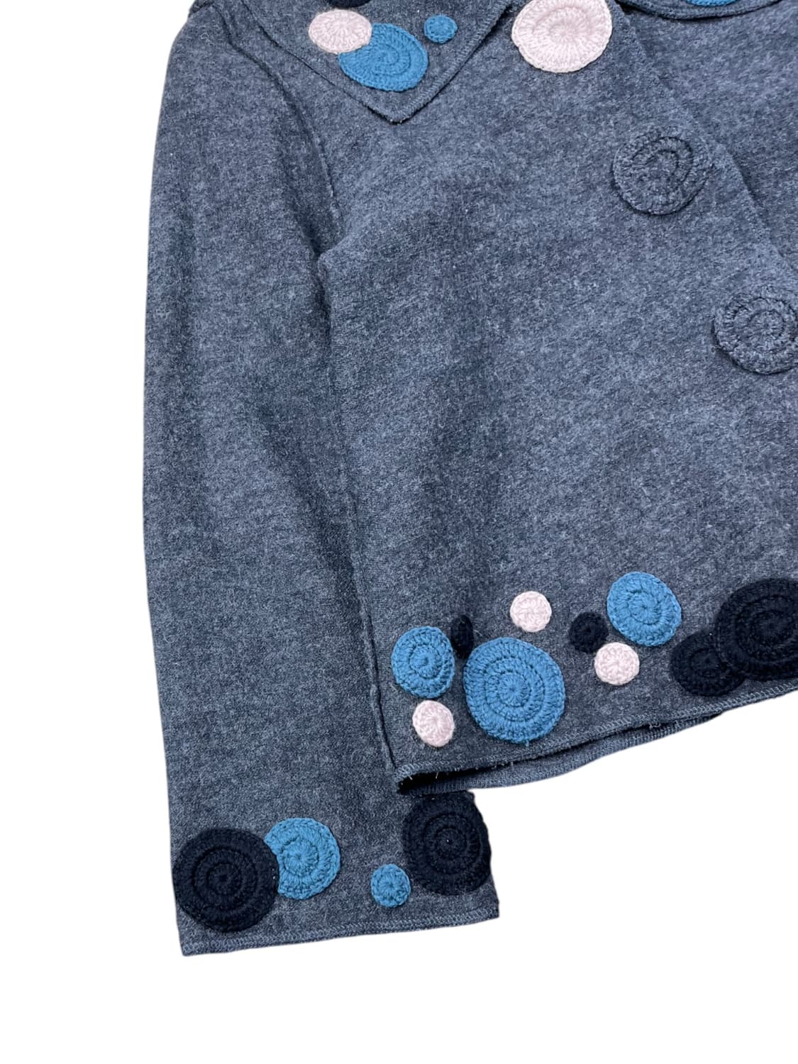 Vintage 도트 포인트 울 자켓  상품이미지3