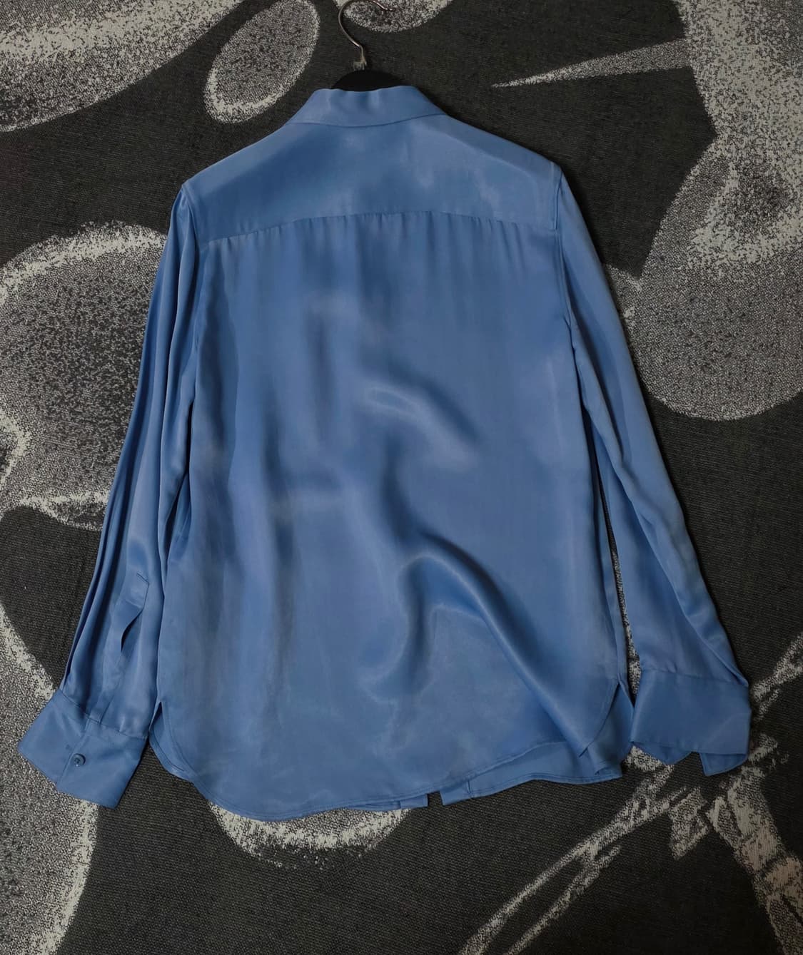[미착용 새제품] 자라 ZARA 링클프리 블루 새틴 셔츠/블라우스 55 상품이미지2
