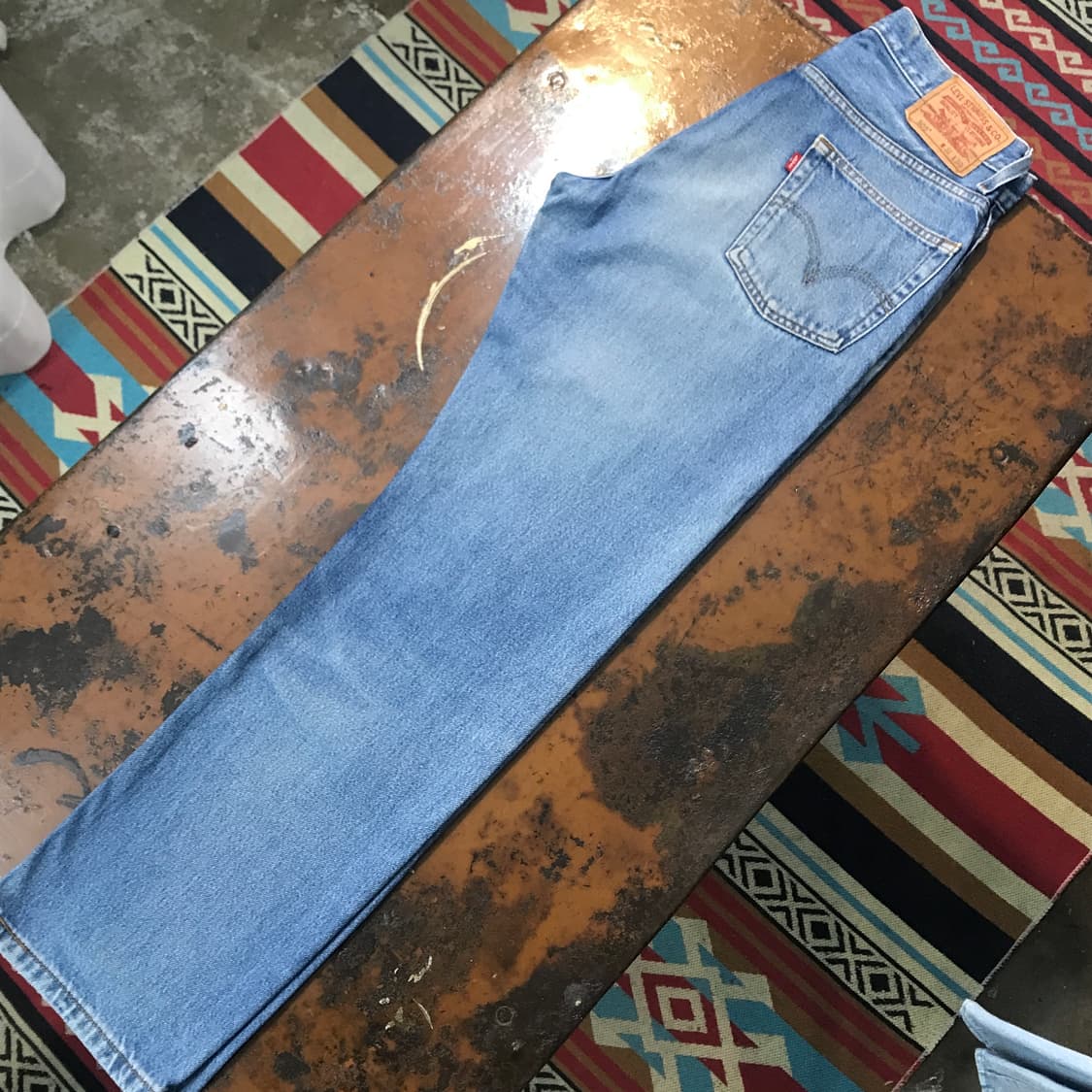 리바이스 505 연 중청 데님 팬츠 허리 31 32 사이즈 상품이미지3