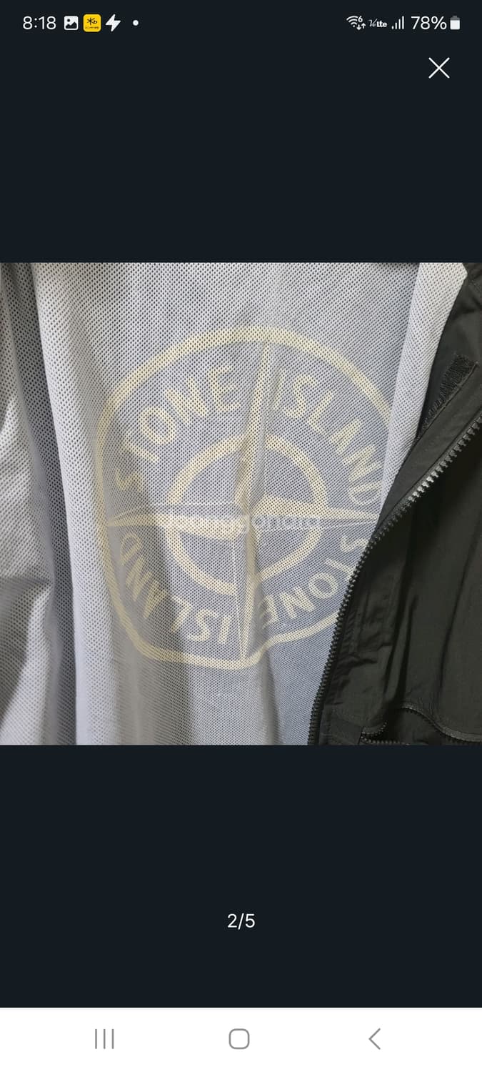 스톤아일랜드 마이크로랩스 자켓.  M 상품이미지2