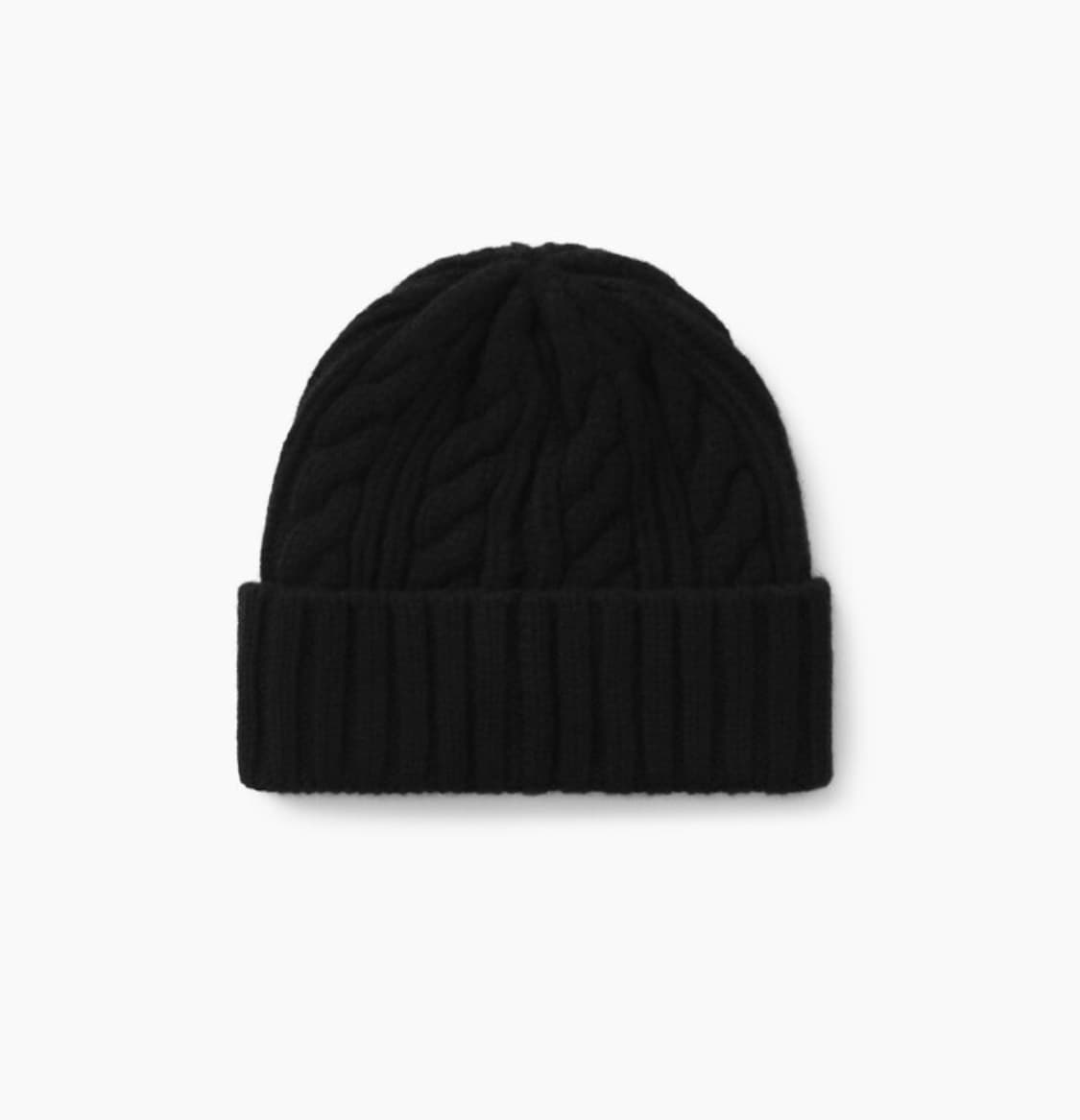 카키스 케이블 비니 블랙 상품이미지1