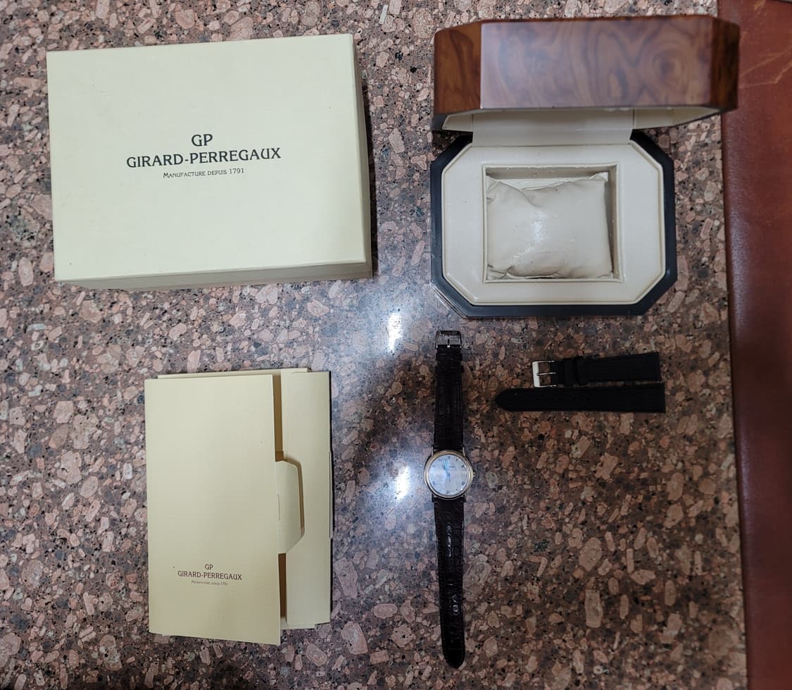 00's 명품 지라드페리고 공용 18k베젤 클래식 오토매틱 드레스 워치 상품이미지8
