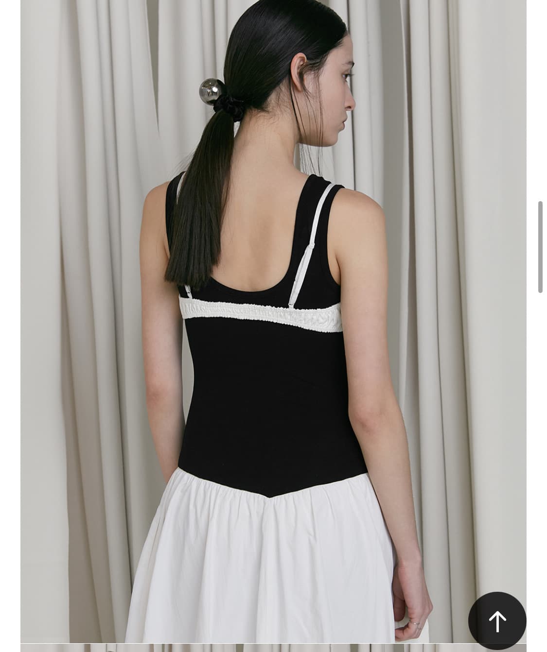 로우타이드 rose bra top white 상품이미지3