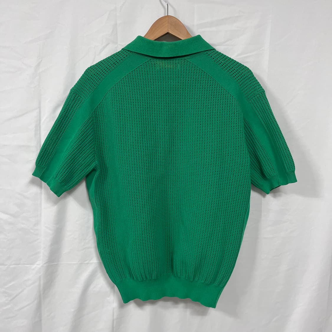 [한섬] 시스템옴므 아일렛 펀칭 반팔 니트 상품이미지3