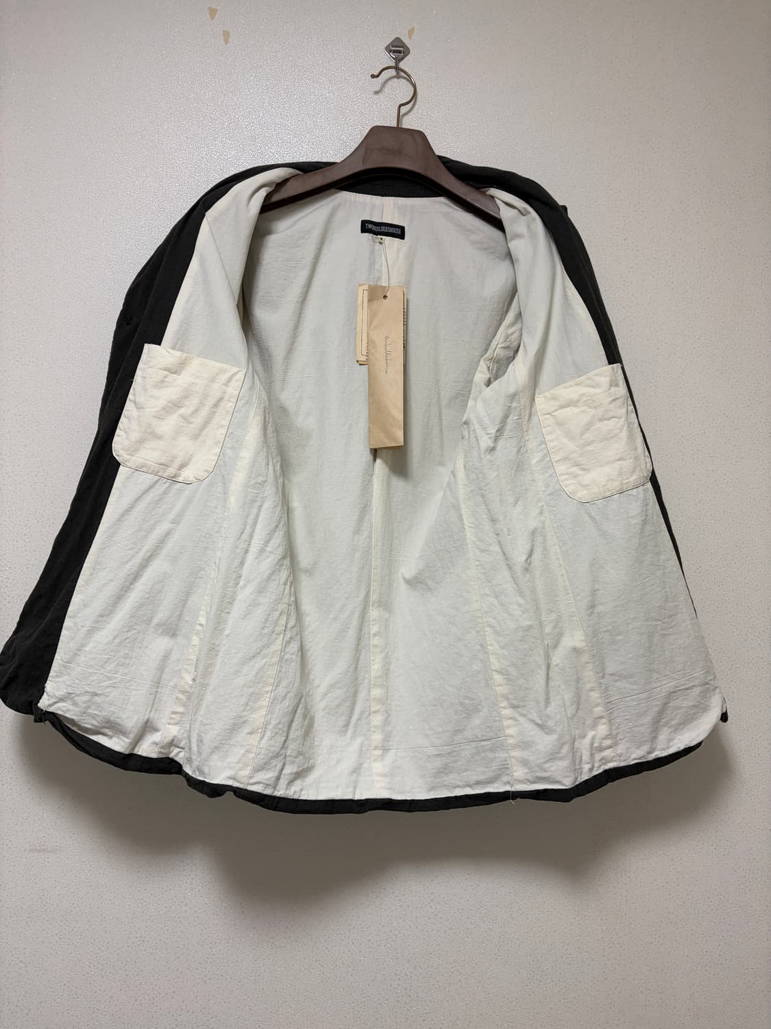 투빌더스하우스 린넨 챠콜 자켓 상품이미지4