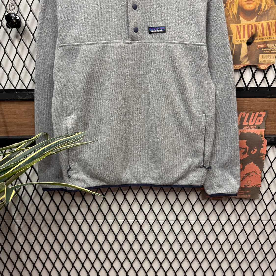 파타고니아 베터 스웨터 1/4 스냅티 하프 버튼업 포인트 그레이 상품이미지4