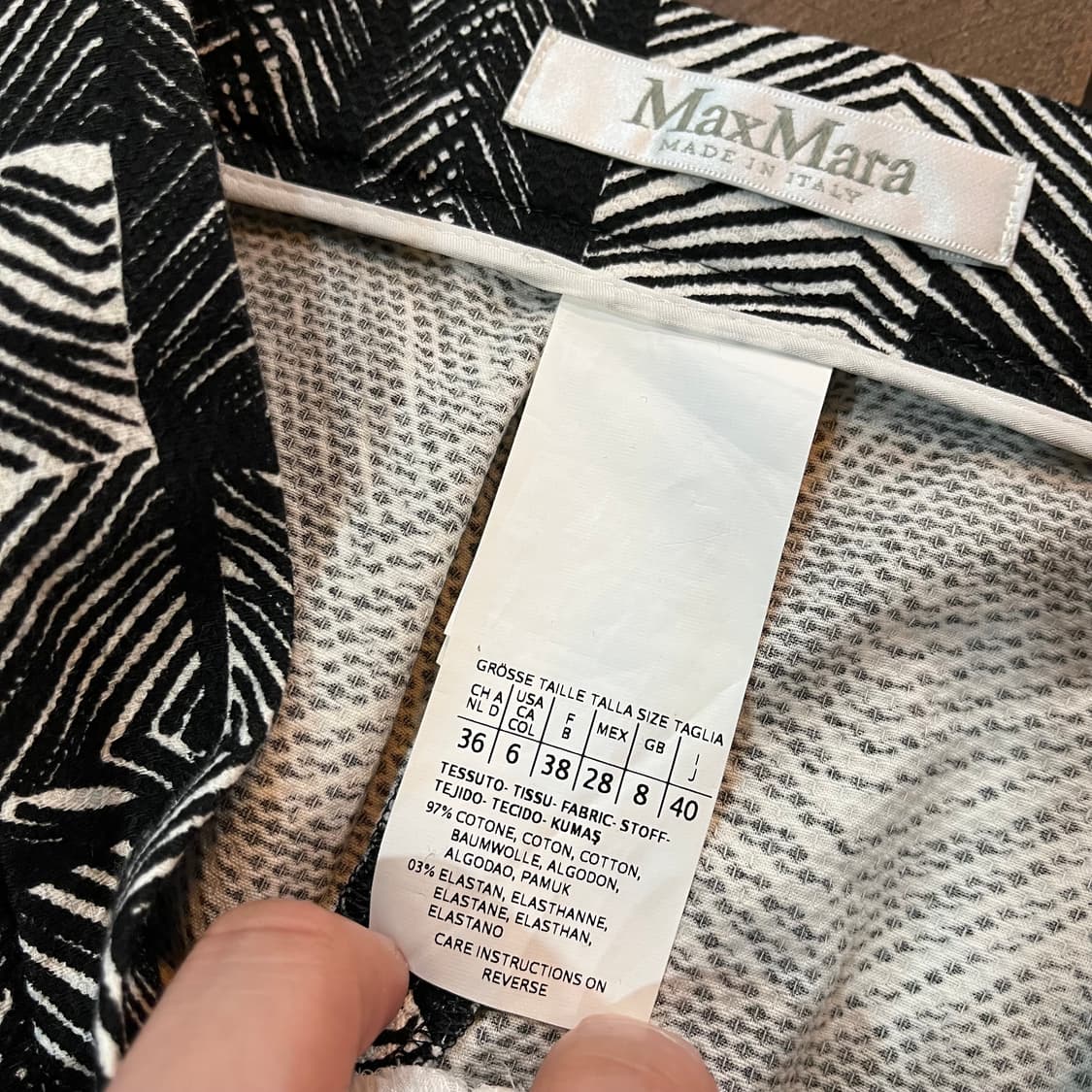 막스마라 MAX MARA 패턴 스트레치 트라우저 상품이미지5