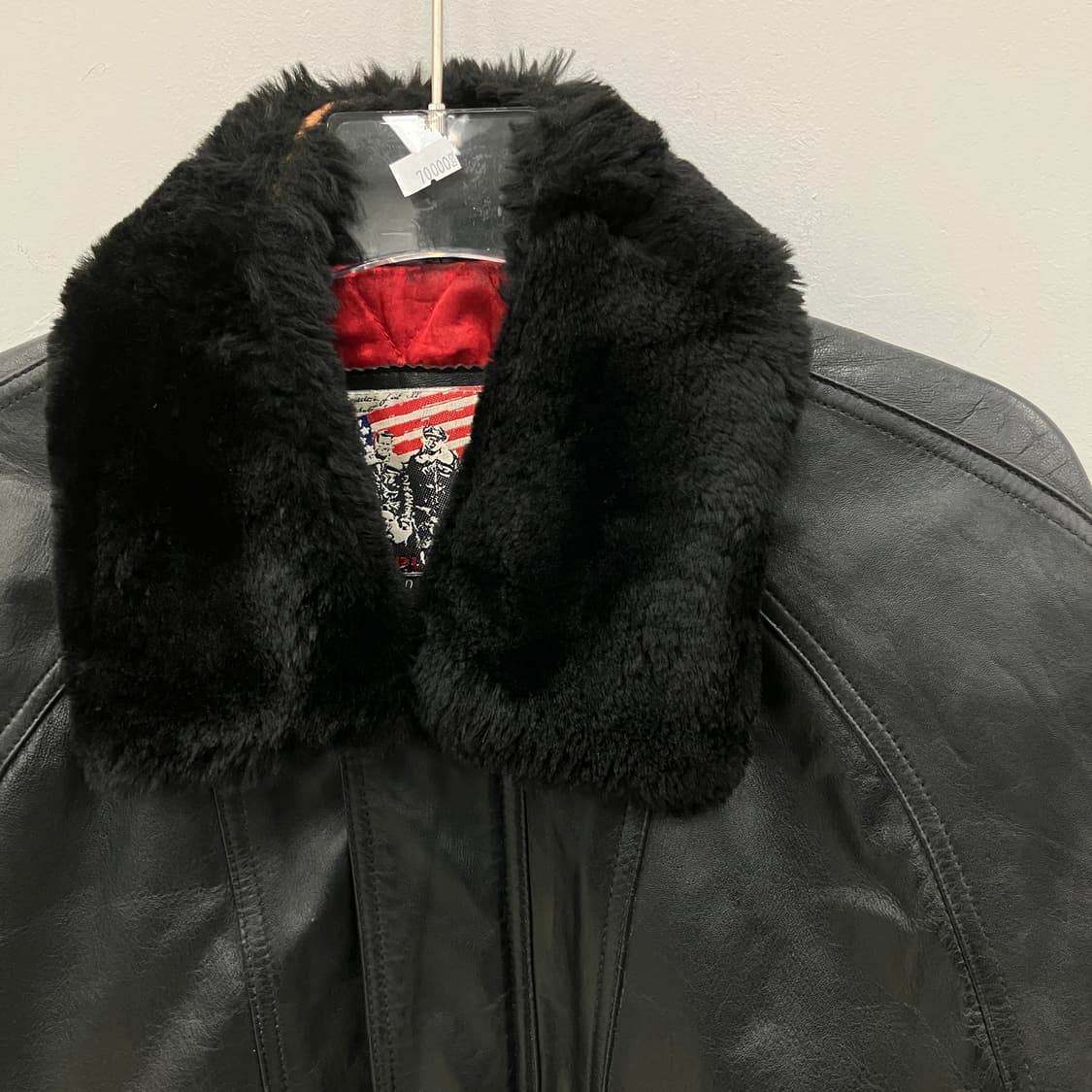 VTG 빈티지 블랙 양가죽 봄버 자켓 100 상품이미지4