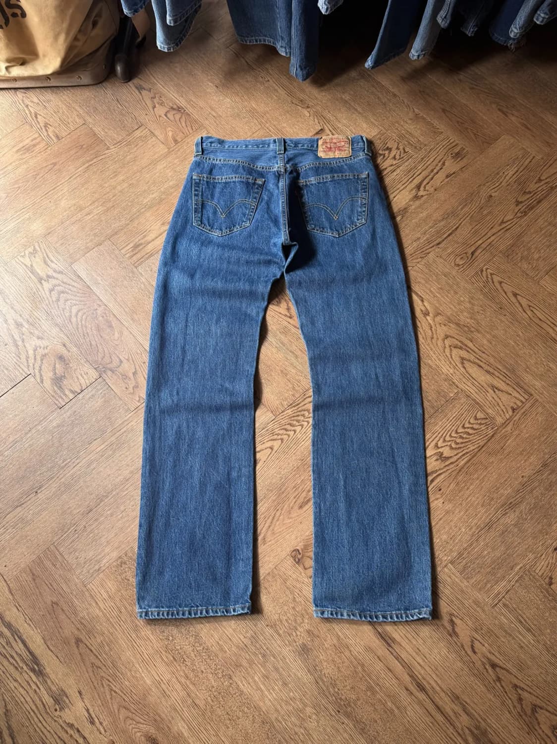 [32]00's 리바이스 501 멕시코제 빈티지 워싱 데님 팬츠 상품이미지1