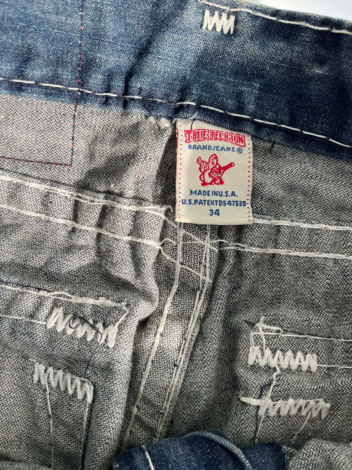 [34] 트루릴리젼 빌리 수퍼T 스트레이트 데님 팬츠 상품이미지7