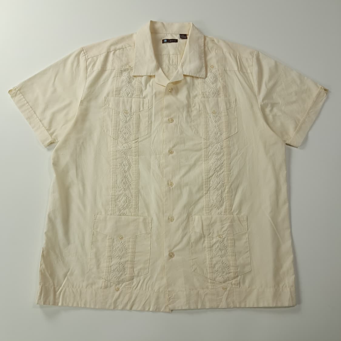 CK521 XL 센트로 00s 크림 과야베라 반팔 셔츠 남방 상품이미지1