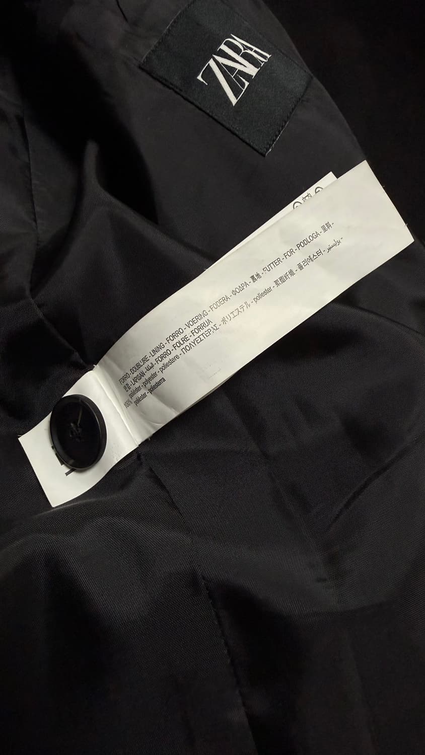 ZARA 블랙 블레이저 EUR48 새 제품 네고 가능합니다! 상품이미지5